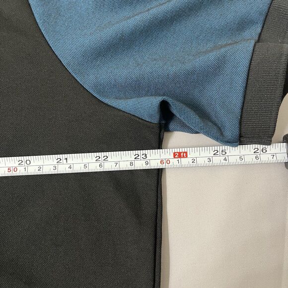 NWT Boss Hugo Boss Men's 1/4 Zip Performance Golf Polo Shirt Blue Black XXL - Picture 12 of 14